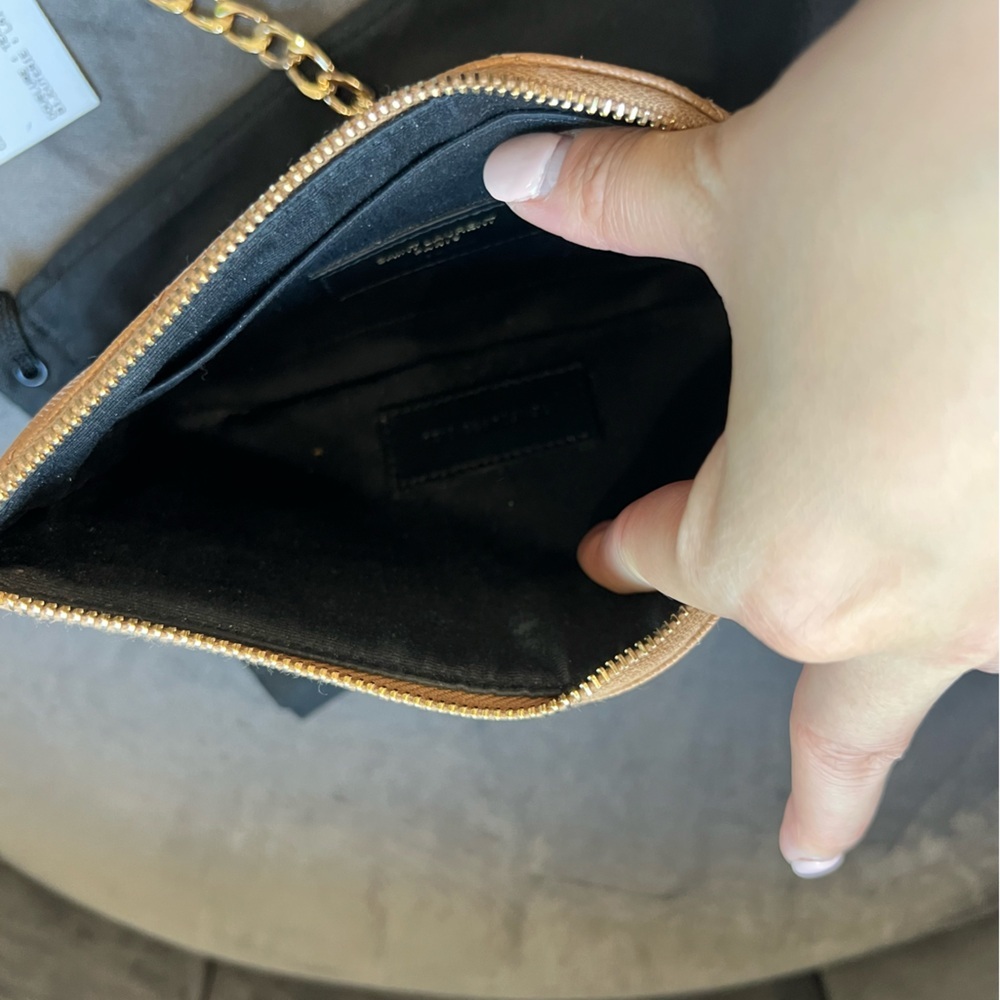 Sold- beige YSL clutch & crossbody bag - Picture 7 of 14